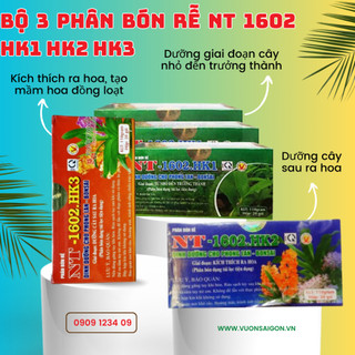 Phân bón túi lọc cho phong lan-bonsai HVP 1602 (HK1, HK2, HK3), dạng túi lưới, dùng cho nhiều giai đoạn - Green City