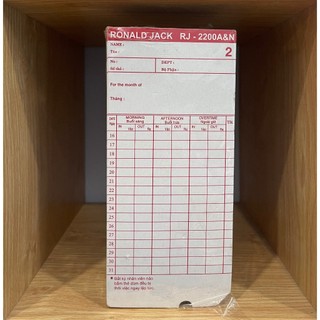 thẻ chấm công  Ronald Jack 2200A/N