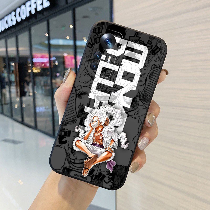 Ốp lưng Xiaomi 12T, 12T Pro cạnh viền vuông, có bảo vệ camera in hình ONE PIECE, GOKU