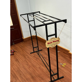 Kệ đôi treo quần áo ( hàng loại 1 chắc chắn ) ( TẶNG KÈM 10 MÓC NHỰA + DỤNG CỤ THÁO LẮP)