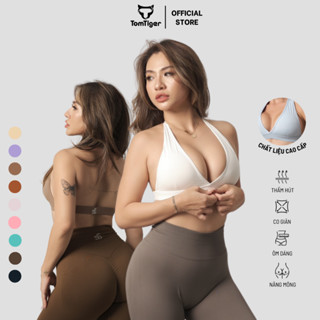Áo Bra Thể Thao Sey Freedom TomTiger Có Đệm Cổ Yếm Thoáng Mát Cho Nữ Tập Gym