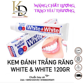 KEM ĐÁNH RĂNG WHITE & WHITE TRẮNG RĂNG NHẬT BẢN