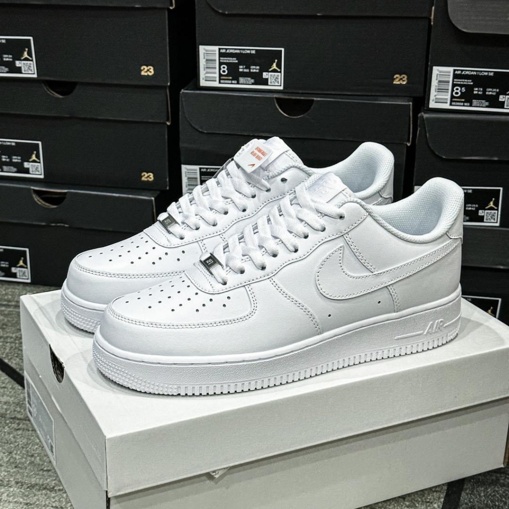 Giày Sneaker_Nike_Air Force 1 Low 07 All White Dế Phối Đồ , Giày Full Trắng Nam Nữ Đế Air Bản Đủ Full Size -Công Sneaker | BigBuy360 - bigbuy360.vn
