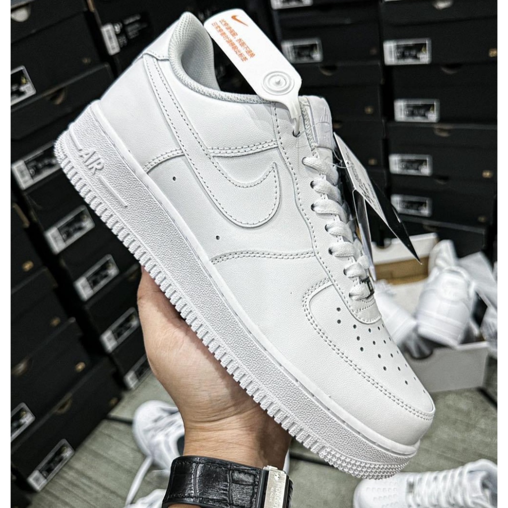 Giày Sneaker_Nike_Air Force 1 Low 07 All White Dế Phối Đồ , Giày Full Trắng Nam Nữ Đế Air Bản Đủ Full Size -Công Sneaker | BigBuy360 - bigbuy360.vn