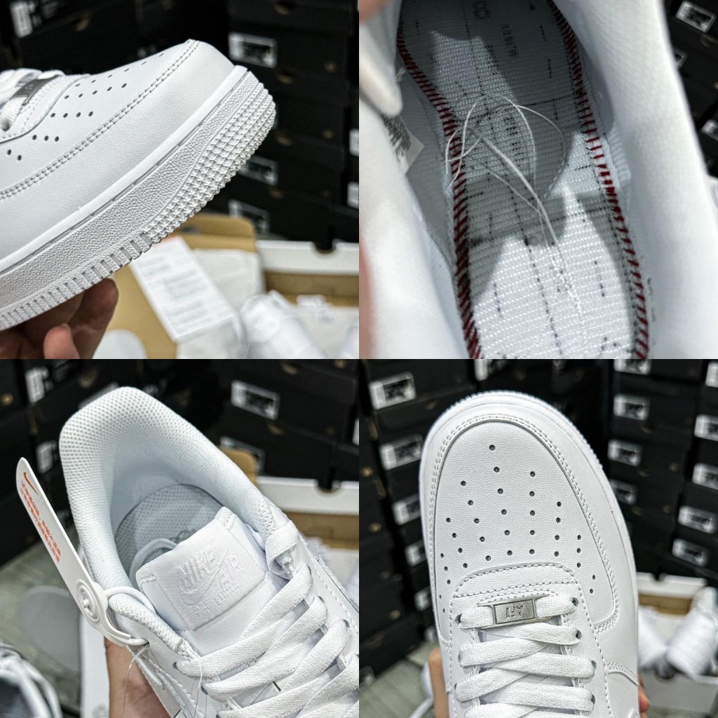 Giày Sneaker_Nike_Air Force 1 Low 07 All White Dế Phối Đồ , Giày Full Trắng Nam Nữ Đế Air Bản Đủ Full Size -Công Sneaker | BigBuy360 - bigbuy360.vn