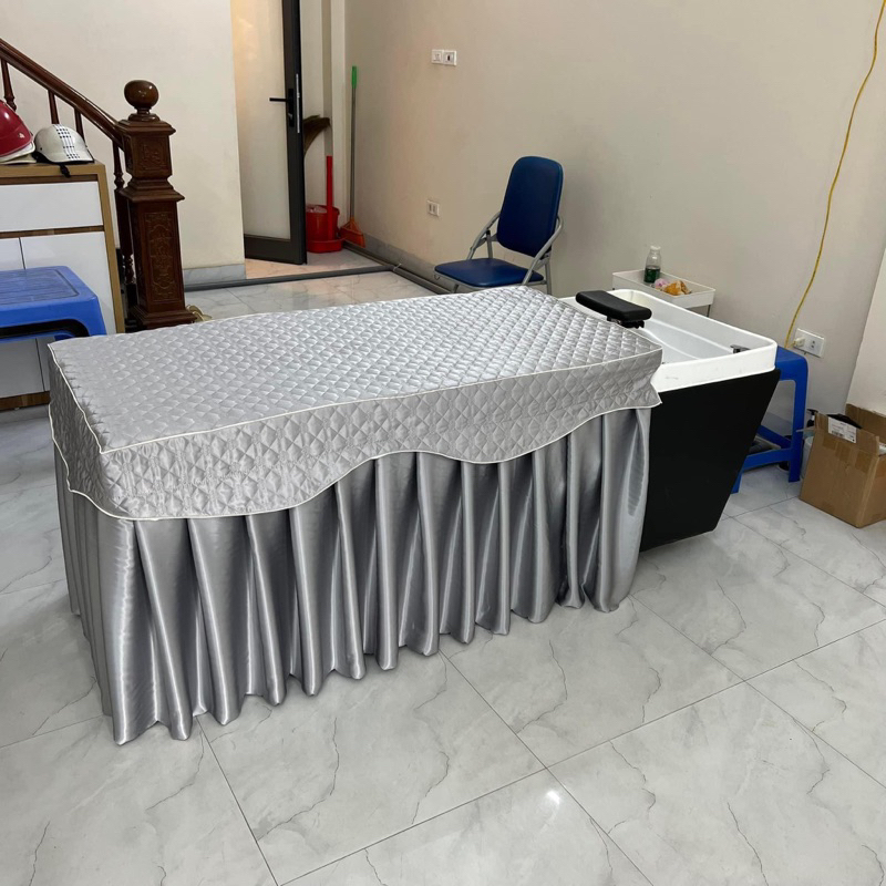 Ga/ Drap bàn gội đầu chất Lụa Phi Bóng mềm mại