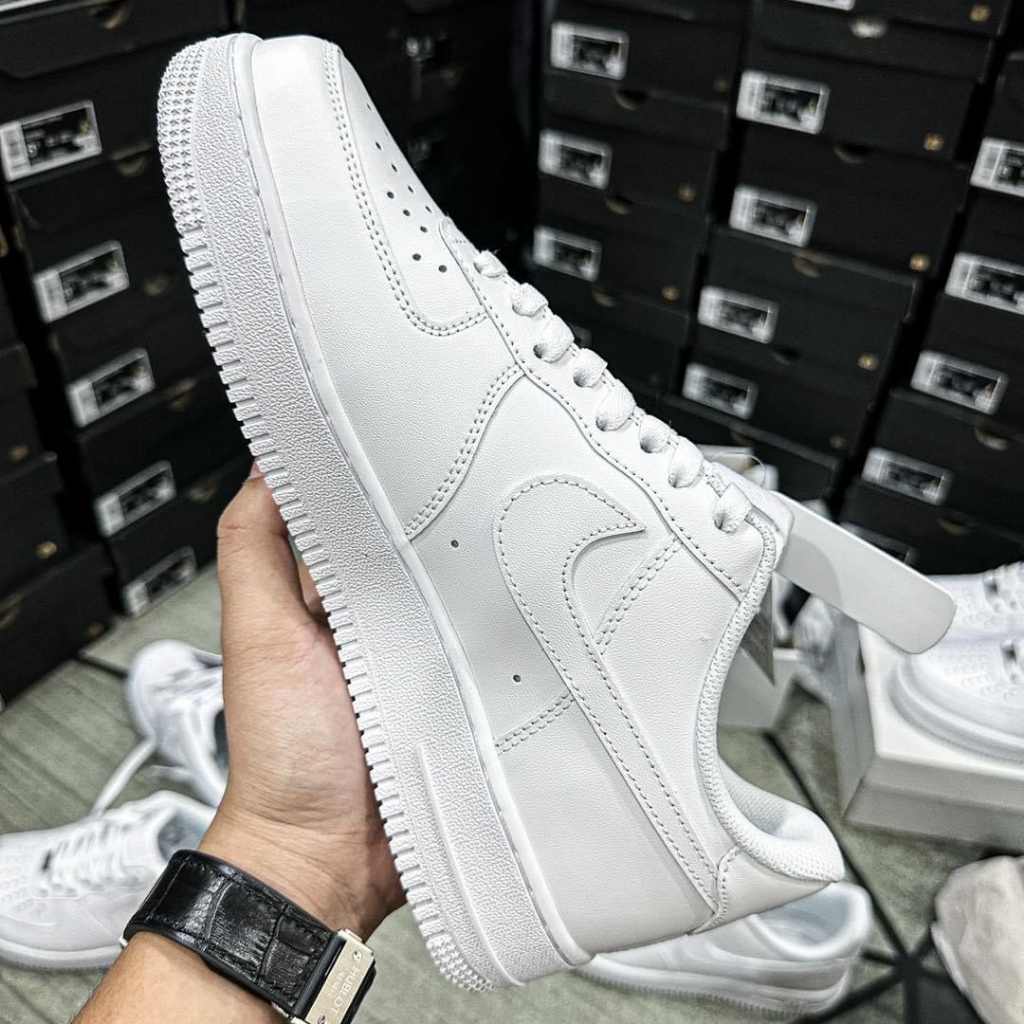 Giày Sneaker_Nike_Air Force 1 Low 07 All White Dế Phối Đồ , Giày Full Trắng Nam Nữ Đế Air Bản Đủ Full Size -Công Sneaker | BigBuy360 - bigbuy360.vn