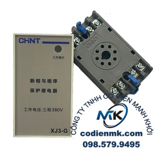 Bộ bảo vệ mất pha xj3g | rơle bảo vệ pha chống mất pha 380v | cơ điện mk