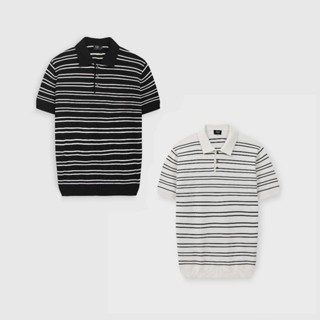 Áo Polo nam ROWAY Premium | Polo len kẻ đôi