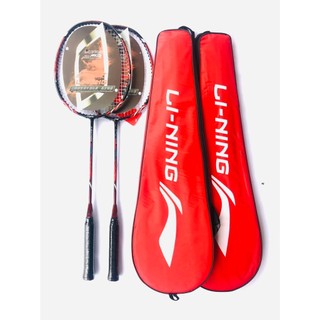 Đôi vợt,vợt cầu lông li-ning uc 3700, có cước -tặng 2 cuộn dây quấn cán yonex.