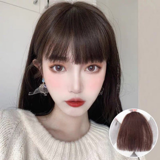 Mái ngố dày giả dệt tóc thật , tóc tơ giả