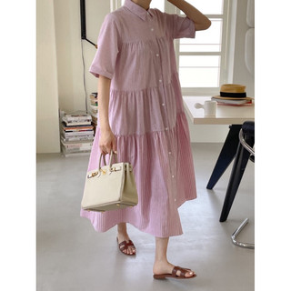 Váy maxi dáng xoè đuôi cá phong cách Hàn Quốc nhẹ nhàng basic