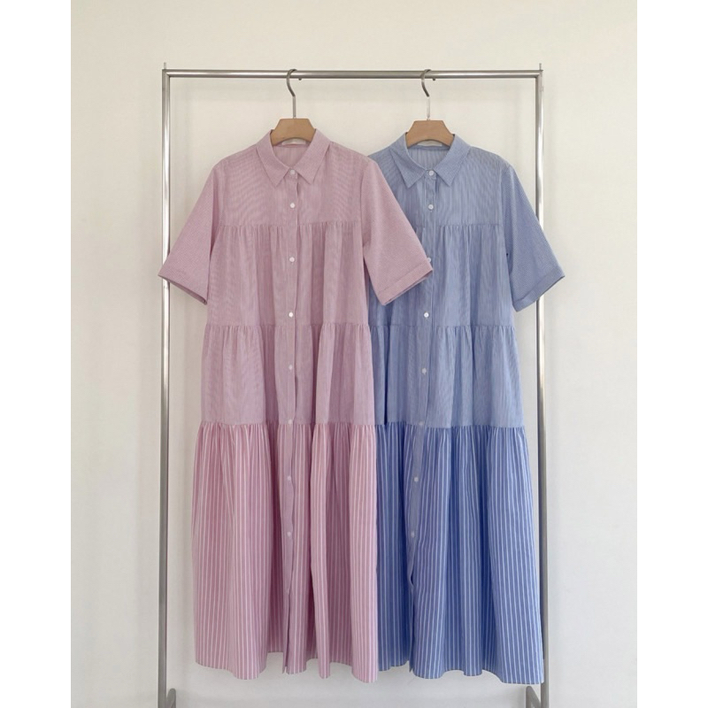 Váy maxi dáng xoè đuôi cá phong cách Hàn Quốc nhẹ nhàng basic