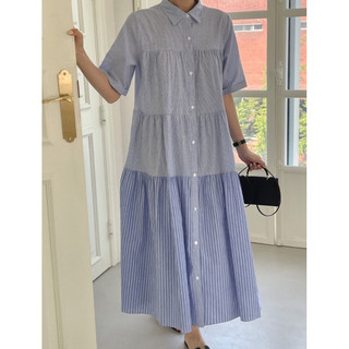 Váy maxi dáng xoè đuôi cá phong cách Hàn Quốc nhẹ nhàng basic