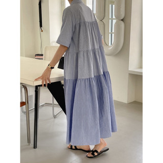 Váy maxi dáng xoè đuôi cá phong cách Hàn Quốc nhẹ nhàng basic