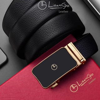 Thắt lưng nam LISANGO cao cấp LS052, da bò bản rộng 3.5cm mặt hợp kim khóa tự động, thiết kế thời trang sang trọng.