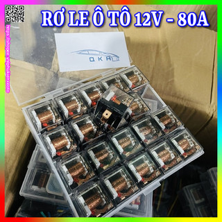 Rơ le relay ô tô 4 chân 5 chân 12v 80a chống nước