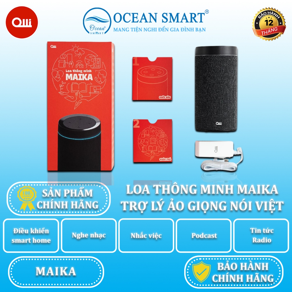 Loa Thông Minh Olli Maka, Trợ Lý Ảo Tiếng Việt, Điều Khiển Thiết Bị Điện Thông Minh Bằng Giọng Nói -