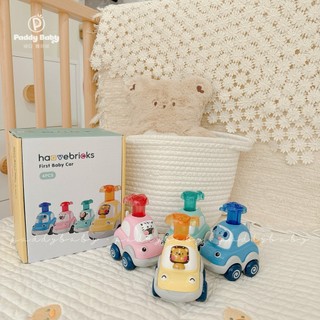 Set 4 Xe đồ chơi Haavebricks Hàn Quốc cho bé từ 3m+