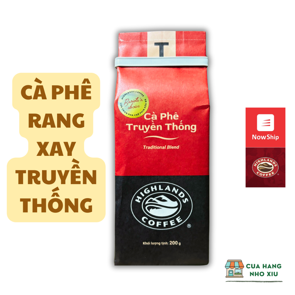 Cà phê Truyền Thống Highland 200g Cà Phê pha phin Highland - Highlands Coffee