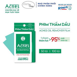 Phim / giấy thấm dầu acnes oil remover film / paper 50 / 100 tờ