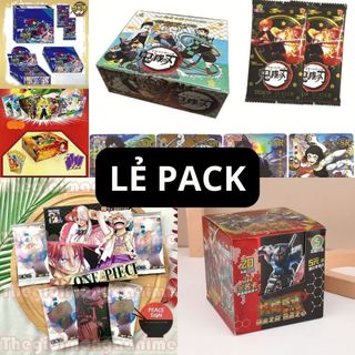 (LT-Sẵn) Set ảnh thẻ và full box Genshin Impact One Piece Slam Dunk Kimetsu card ảnh in hình nhân vật anime sưu tầm