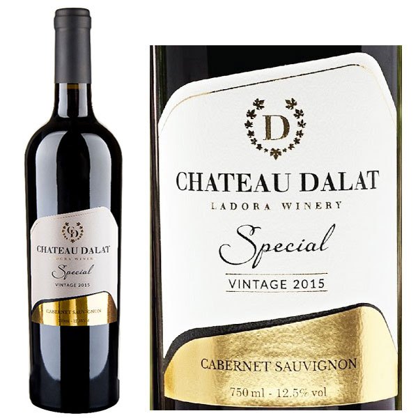 Rượu Chateau Dalat Special cabernet Sauvignon 750ml 12.5%vol Vang Đỏ Đà Lạt
