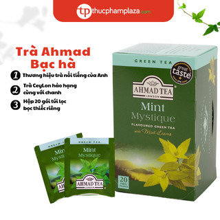 Trà AHMAD vị Bạc hà hộp 40g 20 túi lọc có bao thiếc
