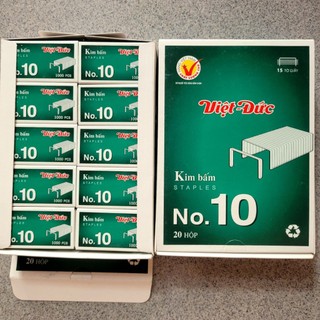 (5 hộp) Kim bấm giấy No.10, Việt Đức