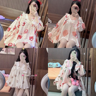SET ÁO BABYDOLL HOẠT HÌNH CƯNG (KÈM QUẦN RỜI)555