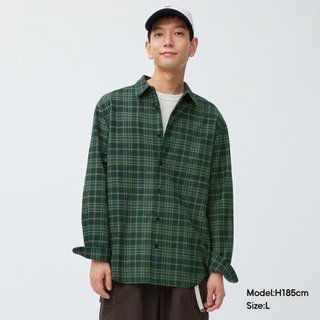 Sơ mi kẻ ca rô nam guu - nhật bản