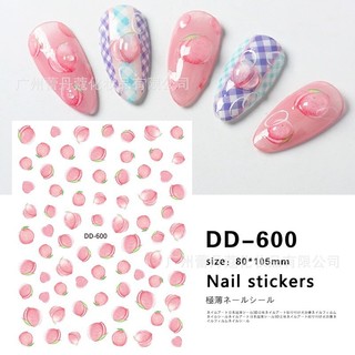 Sticker dán móng hình quả đào