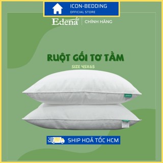 Ruột Gối Edena Tơ Tằm, 45x65cm, Êm Ái Chuẩn Khách Sạn 5 Sao, Bảo hành Chính Hãng