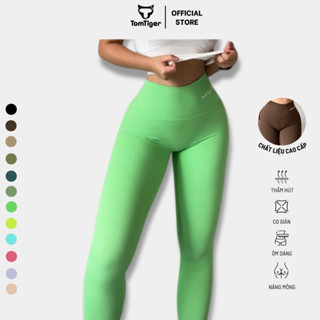 Quần tập gym yoga nữ Tomtiger Bum Legging (tặng kèm băng đô đeo tay)