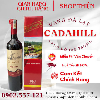 Vang đà lạt cadahill 12% 750ml-vang đỏ