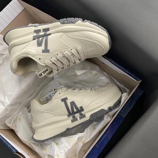 Giày thể thao mlb chunky runner basic yankess beige white gum new 2023,mlb mới màu kem la