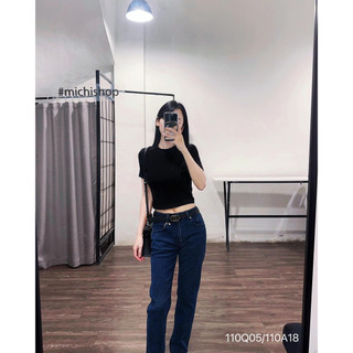 Áo thun croptop basic - 110A18