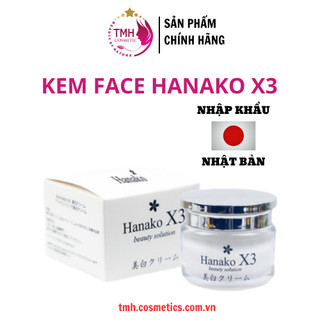 Kem face Hanako x3 Nhật Bản dưỡng trắng da mặt mịn màng 12g