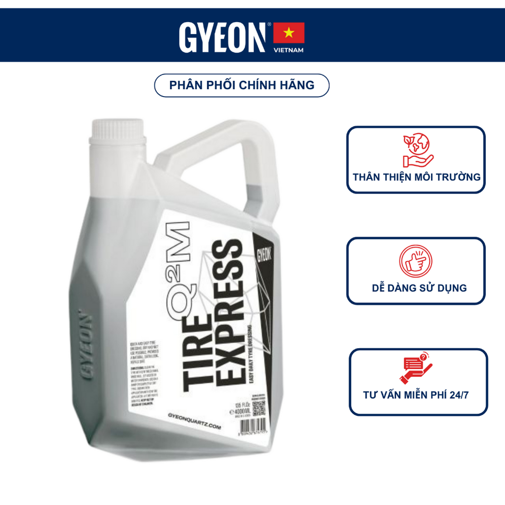 Dung dịch bảo dưỡng lốp xe GYEON Q²M Tire Express 4000ml