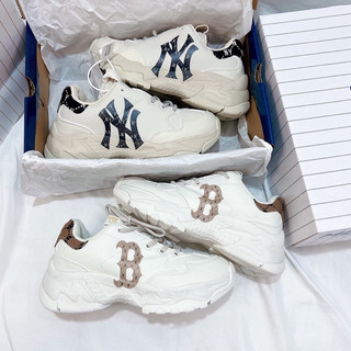 Giày hàn quốc mlb big ball chunky monogram , mlb ny kẻ