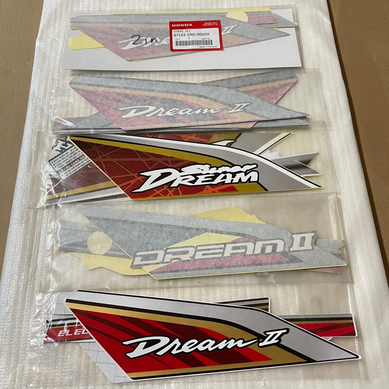 Tem Xe Dream Thái, Dream Việt 3 Lớp / Decal Dán Xe Dream Thái Đỏ Gắn Xe Dream Thái Zin Dream Việt Su