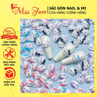 Gói charm mèo kitty mini đính móng siêu xinh - Charm đính móng design
