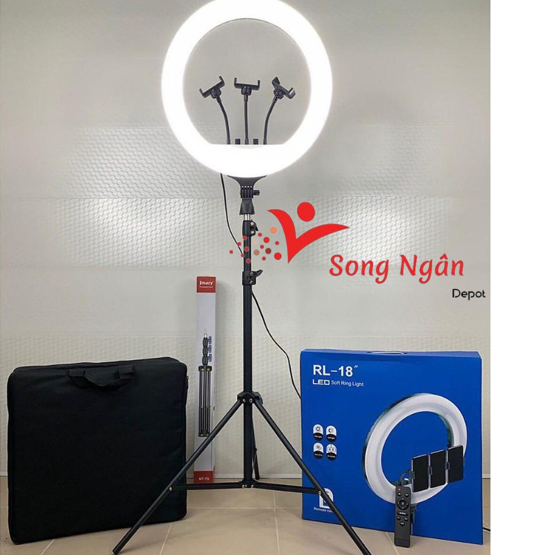 Đèn livestream 45 56 cm 3 kẹp 3 chế độ sáng kèm điều khiển và Chân 2m1 cao cấp hỗ trợ chụp ảnh video livestream bán hàng | BigBuy360 - bigbuy360.vn
