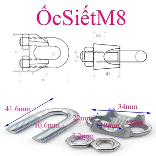 Ốc Siết Cáp M6,M8