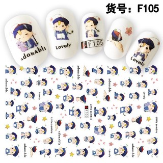 Sticker dán móng cương thi