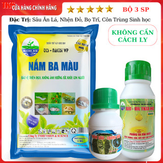Bộ 3 sinh học trừ sâu rầy, rệp sáp, nhện đỏ, bọ trĩ không cần cách ly