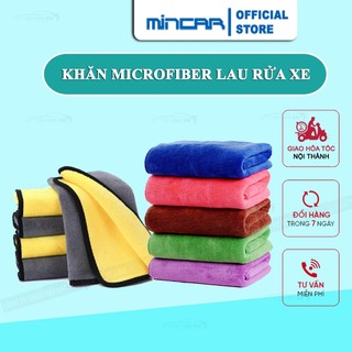 Khăn lau xe chuyên dụng Microfiber siêu thấm không bị sơ, rối