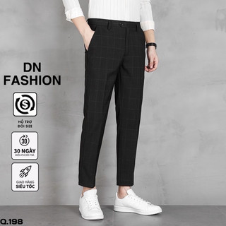 Quần Âu Nam, Quần Tây Nam mẫu kẻ ô, mềm mịn không xù