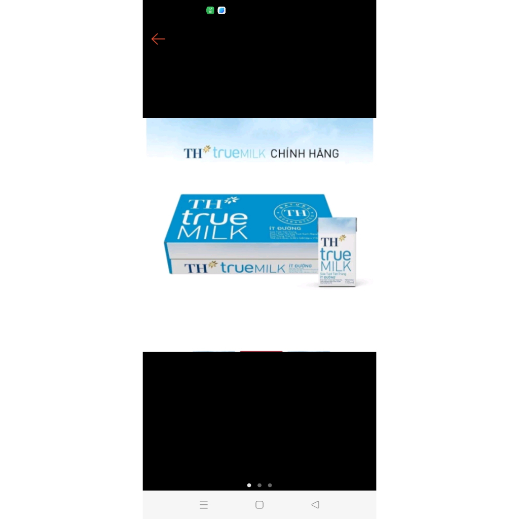 Sữa TH true milk có đường, ít đường 110ml/180ml