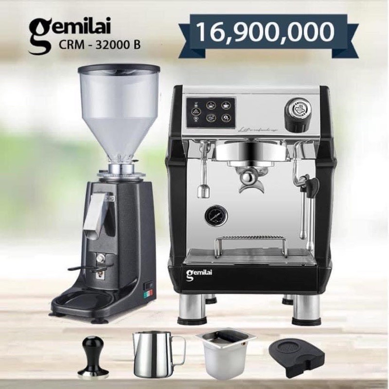 KHUYẾN MÃI COMBO máy pha cà phê 3200B + LingDong 020-máy pha cafe